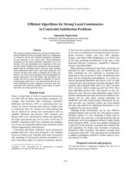 Efficient Algorithms for Strong Local Consistencies in