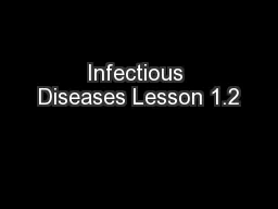 Infectious Diseases Lesson 1.2