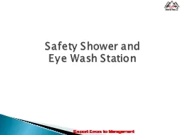 Safety Shower  and  Eye