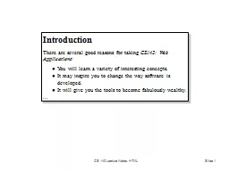 CS 142 Lecture Notes: HTML