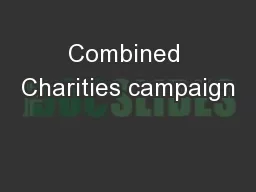 Combined Charities campaign