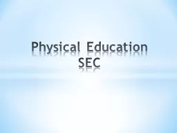 Physical Education SEC All