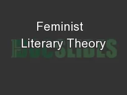 Feminist  Literary Theory