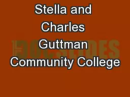 Stella and Charles Guttman Community College