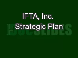 IFTA, Inc. Strategic Plan