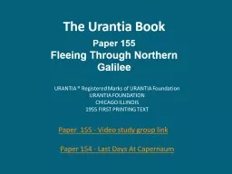 The Urantia Book Paper 155