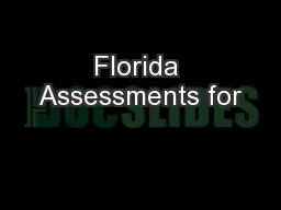 Florida Assessments for