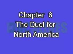 Chapter  6 The Duel for North America