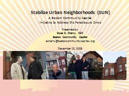 Stabilize Urban Neighborhoods (SUN)