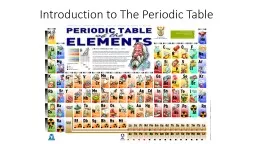 Introduction to The Periodic Table