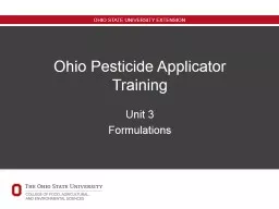 Ohio Pesticide Applicator Training