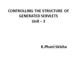CONTROLLING THE STRUCTURE