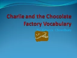 Charlie and the Chocolate Factory Vocabulary