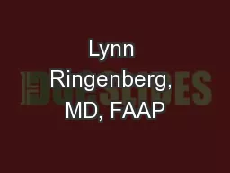 Lynn Ringenberg, MD, FAAP
