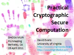 1 Practical Cryptographic