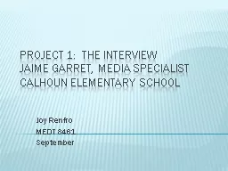 Project 1:  The Interview