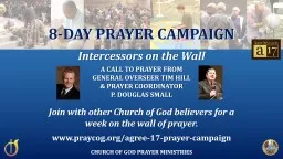 Intercessors on the  Wall