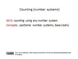 S kills : counting using any number system