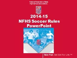 2014-15 NFHS Soccer Rules