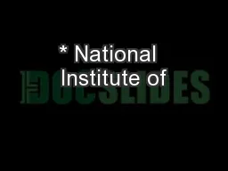 * National  Institute of