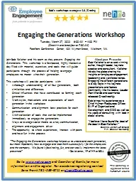 Engaging the Generations Workshop