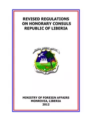 REPUBLIC OF LIBERIA MINISTRY OF FOREIGN AFFAIRS CAPITO