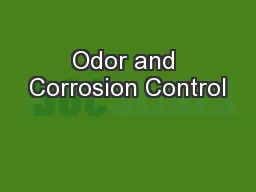 Odor and Corrosion Control