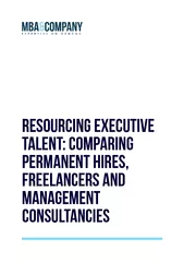 Resourcing executive talent comparing permanent hires