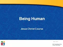 Being Human Jesus  Christ Course