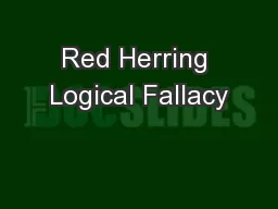 Red Herring Logical Fallacy
