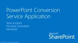 PowerPoint Conversion Service Application
