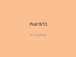 Post 9/11 A long Road www.history.com