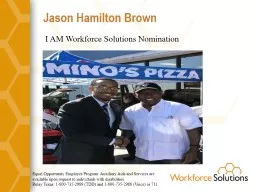 Jason Hamilton Brown I AM Workforce Solutions Nomination