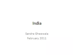 India Sandra Gheewala February 2011