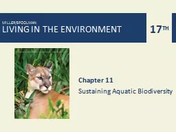 Chapter 11 Sustaining Aquatic Biodiversity