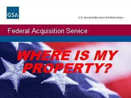 WHERE IS MY PROPERTY?   Where Is My Property?
