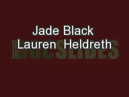 Jade Black Lauren  Heldreth