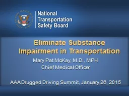 Eliminate Substance Impairment in Transportation