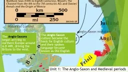 Unit 1: The Anglo-Saxon and Medieval periods