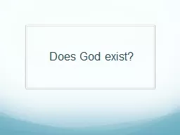 Does God exist? What’s new?