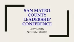 San Mateo  County Leadership Conference