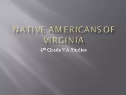 Native Americans of Virginia