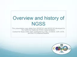 Overview and history of NGSS