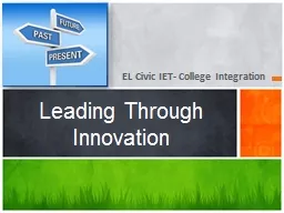 EL Civic IET-   College Integration