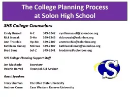 The College Planning Process