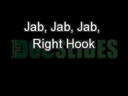 Jab, Jab, Jab, Right Hook