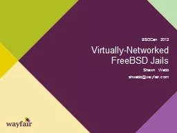 Virtually-Networked FreeBSD Jails