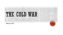 The Cold War History 3201