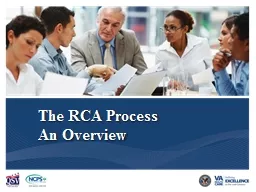 The RCA Process An Overview