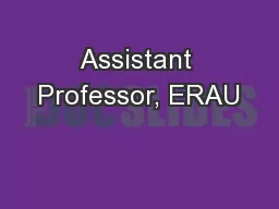 Assistant Professor, ERAU
